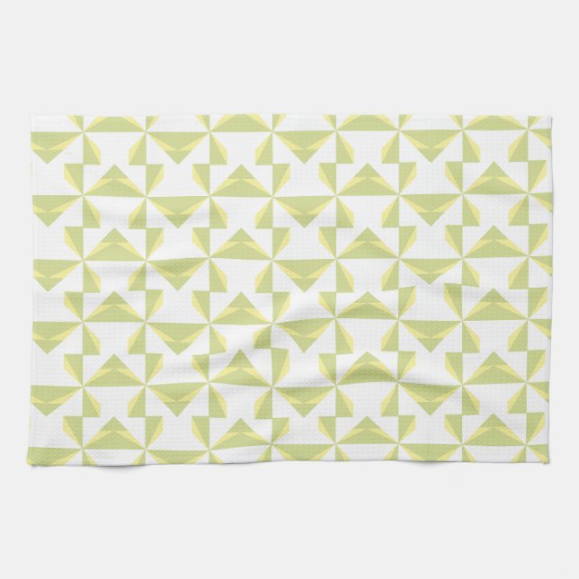 Linge De Cuisine Sage Pinwheels (Horizontal)