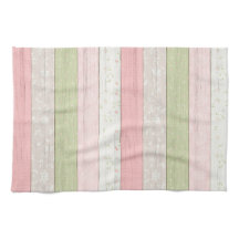 Sage rustique Vert & Rose Floral Bois Cottage Chic