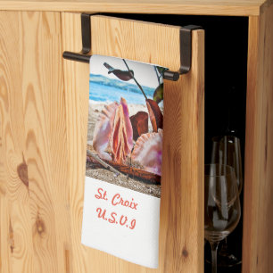 Linge De Cuisine Sailboat Conch Shell Tea Towne 