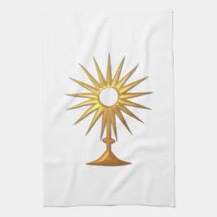 Linge De Cuisine Sainte Eucharistie de la Monstrance d'or