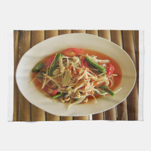 Linge De Cuisine Salade de Papaya épicé [Som Tam] ... Thai Lao Food