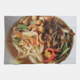 Linge De Cuisine Salade de Papaya épicée Ayutthaya [Som Tam] avec C