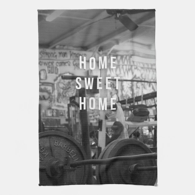 Linge De Cuisine Salle de gym - Home Sweet Home - Barbell - Entraîn (Vertical)