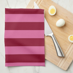 Linge De Cuisine Salsa Flamingo Rayure Rose