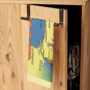Linge De Cuisine Salutations de la carte de Cape Cod