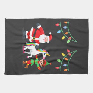 Linge De Cuisine Santa en elflichoir licorne Noël enfants garçons h