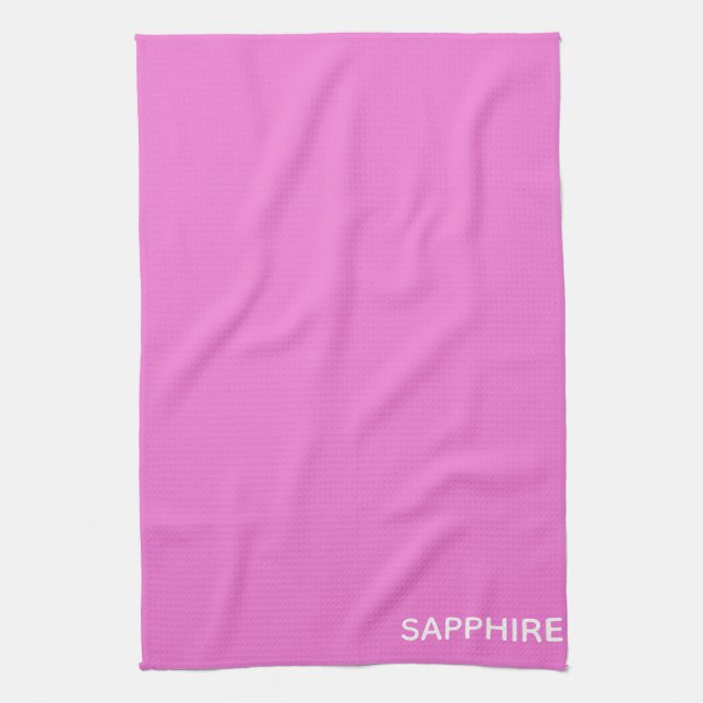 Linge De Cuisine Sapphire pink colour (Vertical)