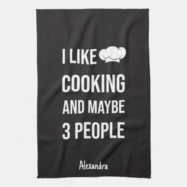 Linge De Cuisine Sarcastic Cooking Gifts Chefs Cooks Personalized (Vertical)