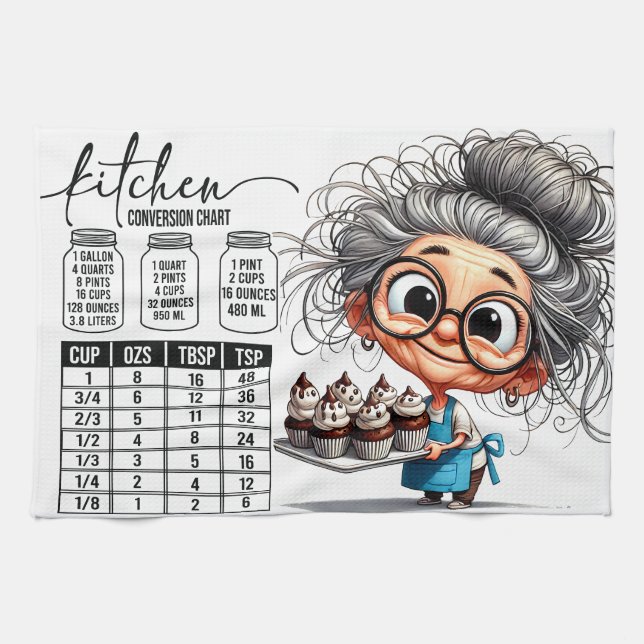 Linge De Cuisine Sarcastic Kitchen Chart   (Horizontal)