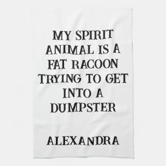 Linge De Cuisine Sarcastic Racoon Funny Animal Lover Custom Humor