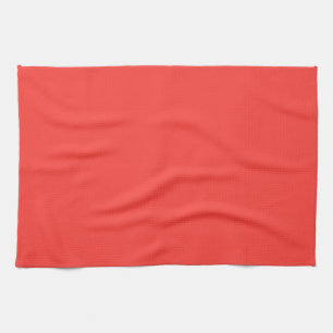 Linge De Cuisine Saumon Rouge Uni