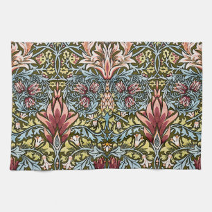 Linge De Cuisine Schéma floral William Morris Snakeshead