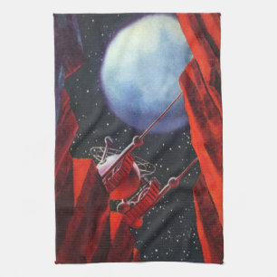 Linge De Cuisine Science-fiction vintage, Canyon Space Moon Rover