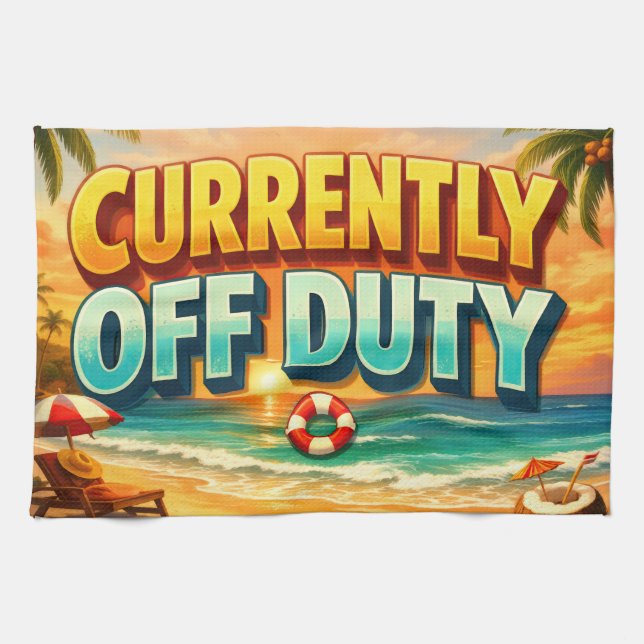 Linge De Cuisine Seascape Coastal Currently Off Duty Artwork (Horizontal)