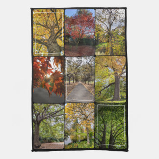 Linge De Cuisine Seasonal Colors of Nature Mix of Trees - Artistree