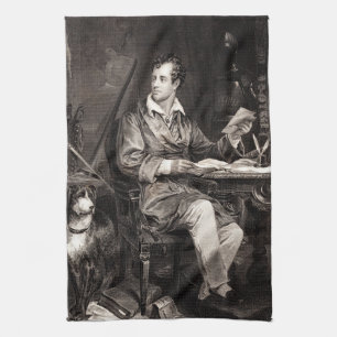 Linge De Cuisine Seigneur vintage Byron Portrait Victorian Poet de