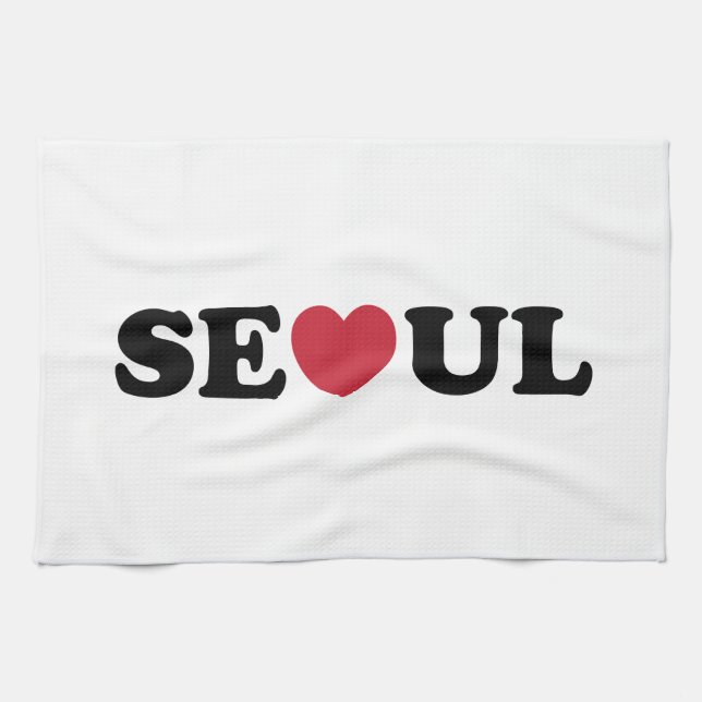 Linge De Cuisine Séoul Love Heart (Horizontal)