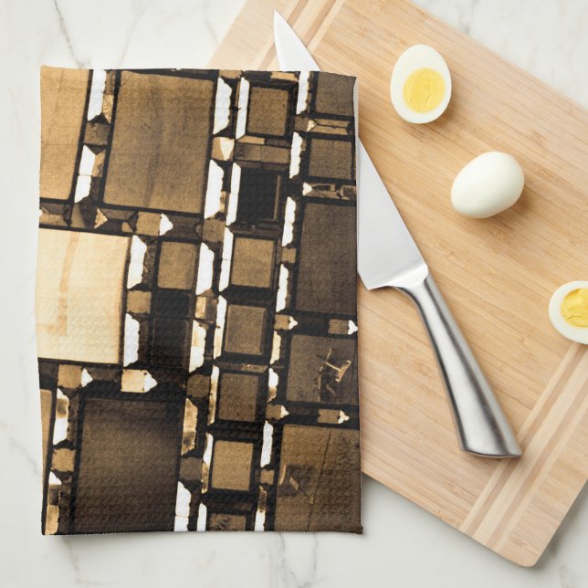 Linge De Cuisine Sepia Mirrors (Quart Plié)