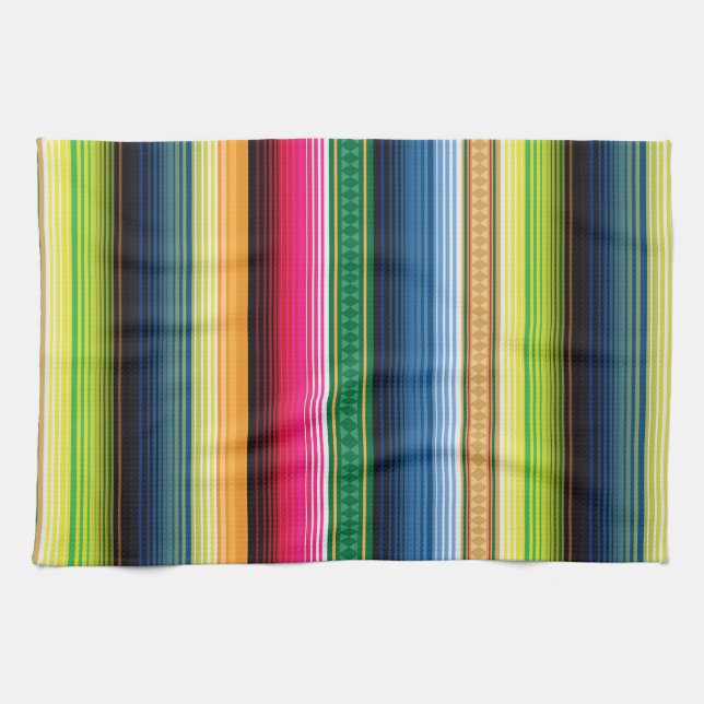 Linge De Cuisine Serape couvrant mexicain traditionnel (Horizontal)