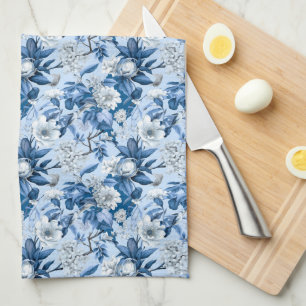Linge De Cuisine Série Chinoserie bleu et blanc Design 3