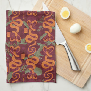 Linge De Cuisine Serpent Luxe Motif - Le Lotus Blanc