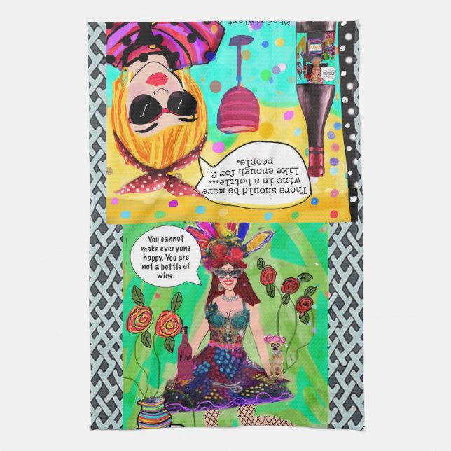 Linge De Cuisine ServietteVous ne pouvez pas rendre tout le monde h (Vertical)