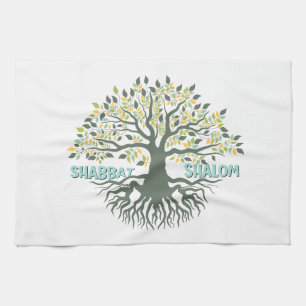 Linge De Cuisine Shabbat Shalom Arbre de Vie Ez Hachaim Juif