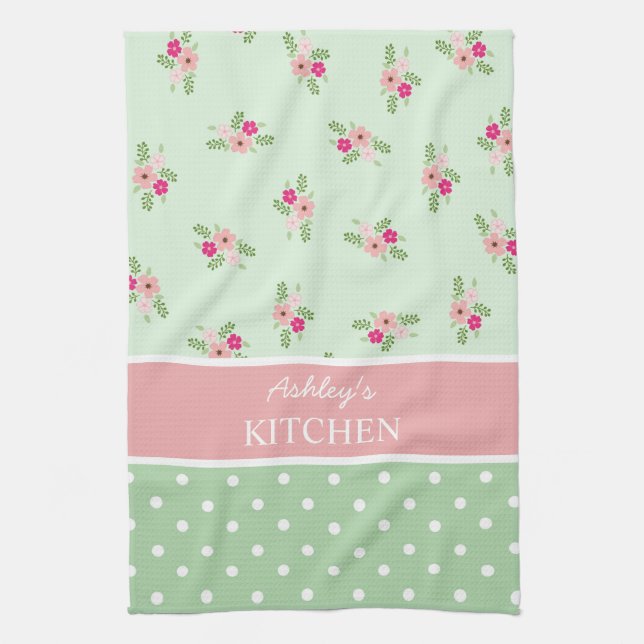Linge De Cuisine Shabby Chic Country Floral (Vertical)