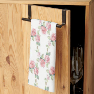 Linge De Cuisine Shabby Chic Rose Rose Floral