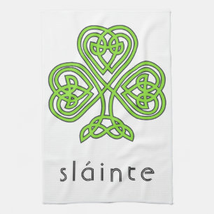 Linge De Cuisine Shamrock celte Sainte Vert Saint Patrick