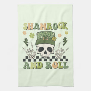 Linge De Cuisine Shamrock et rouleau - Clover de squelette