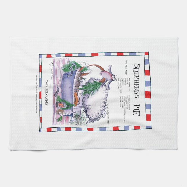 Linge De Cuisine shepherds la recette de tarte, fernandes élégants (Horizontal)