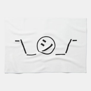 Linge De Cuisine Shi Kana Shrug Emoticon -\_ ㋛_/+Japonais Kaomoji