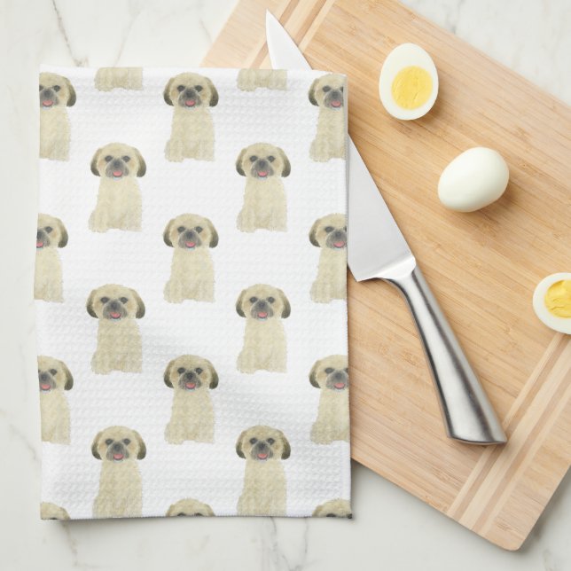 Linge De Cuisine Shih Tzu (Blonde Tan Golden) (Quart Plié)