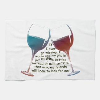Linge De Cuisine Si j'ai déjà disparu... plaisir Vin dire cadeaux