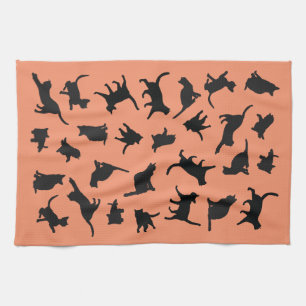 Linge De Cuisine Silhouette de Chat