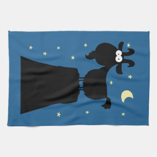 Linge De Cuisine Silhouette de chèvre sur la montagne