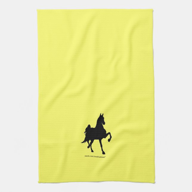 Linge De Cuisine Silhouette de Saddlebred (Vertical)