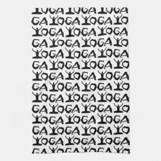 Linge De Cuisine Silhouettes de yoga