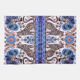 Linge De Cuisine simple peinture madhubani