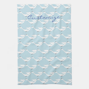 Linge De Cuisine Sirène blanche sous-marine nage Thunder_Cove 