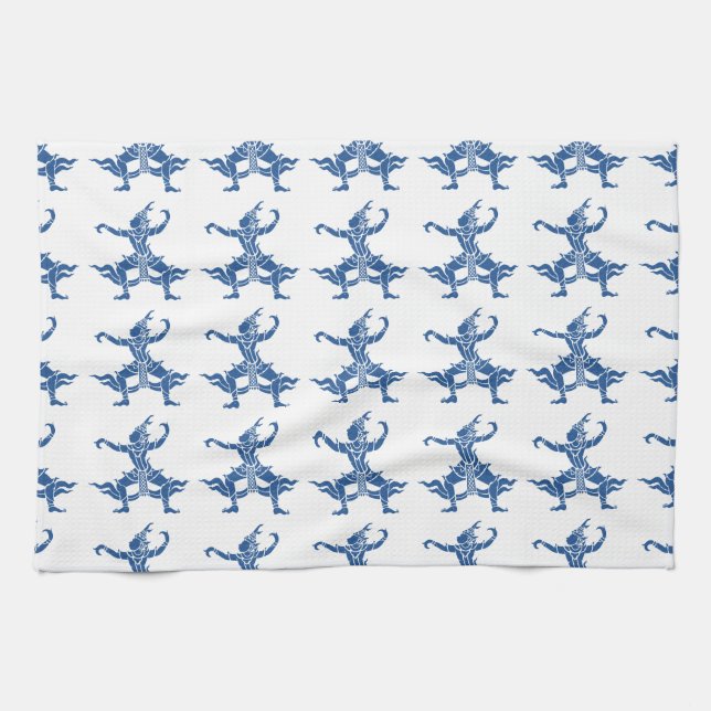 Linge De Cuisine SIX Danseuse thaïlandaise ⚠ Thaïlande ⚠ (Horizontal)