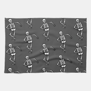 Linge De Cuisine Skeletons dansants Halloween