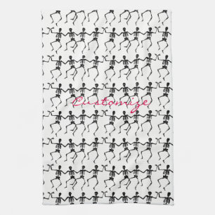 Linge De Cuisine Skeletons dansants Halloween Thunder_Cove