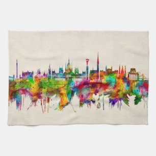 Linge De Cuisine Skyline de Budapest Hongrie