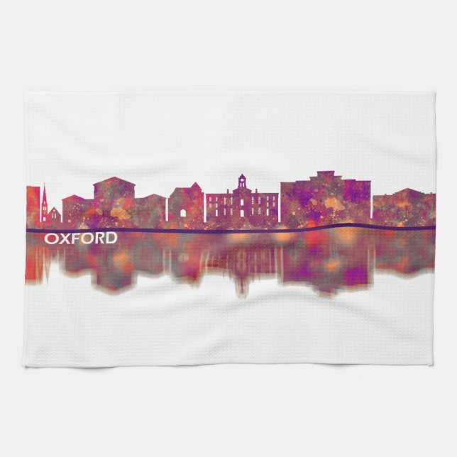Linge De Cuisine Skyline d'Oxford (Horizontal)