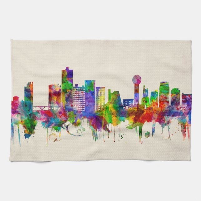 Linge De Cuisine Skyline Knoxville Tennessee (Horizontal)