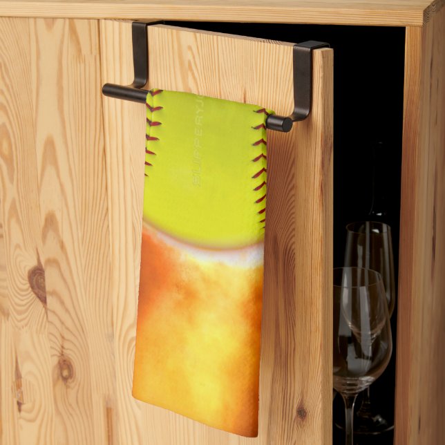 Linge De Cuisine SlipperyJoe, Fireball Raspberry, Softball en feu, (Pliage en tiers)