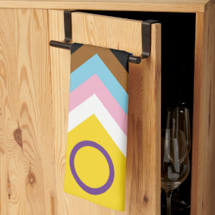Linge De Cuisine SlipperyJoe Intersex Progrès Fierté Drapeau arc-en