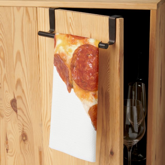 Linge De Cuisine SlipperyJoe's classique pepperoni pizza tranche fo (Pliage en tiers)